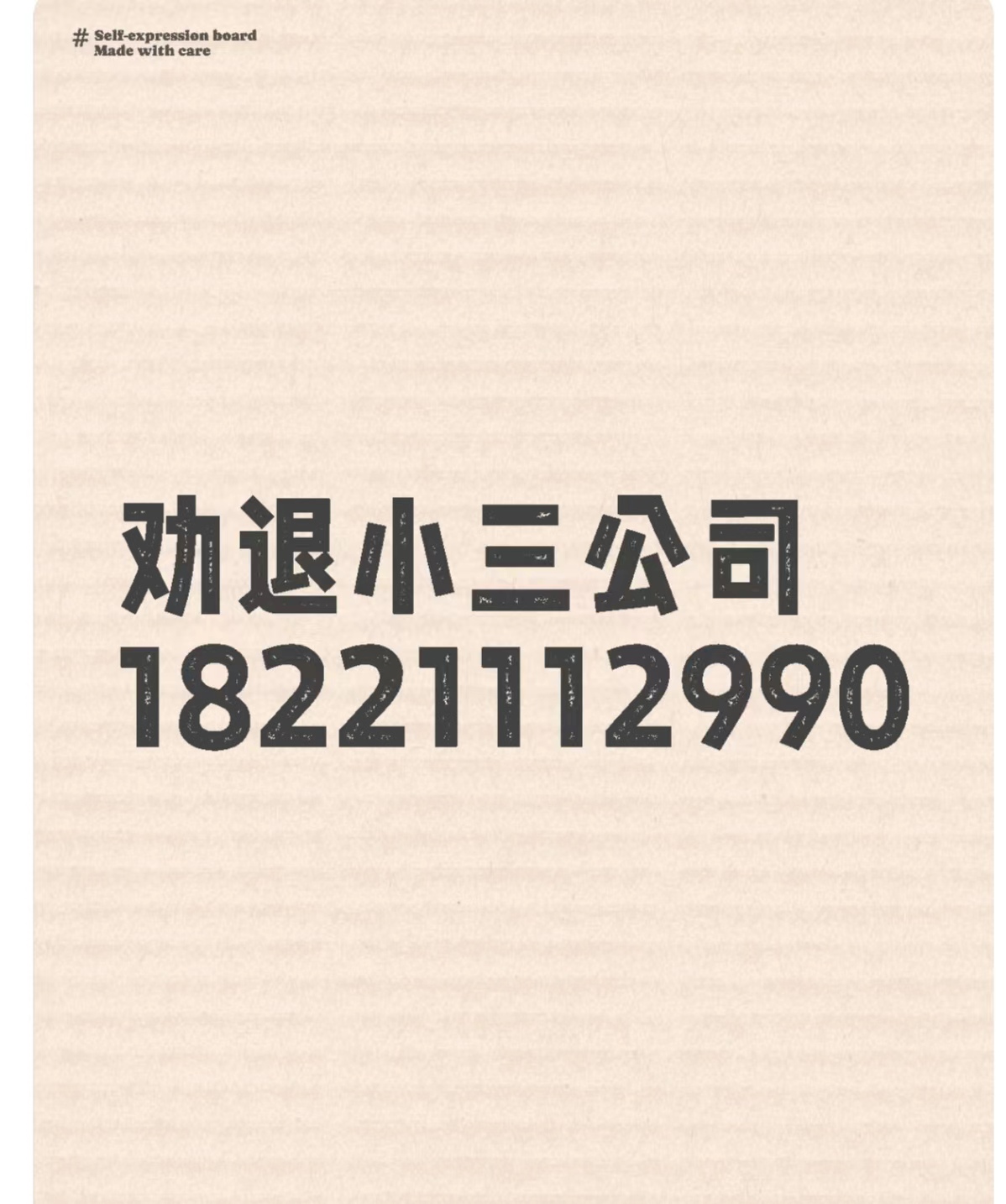 益阳有一家小三劝退师公司，是专门对付小三的公司