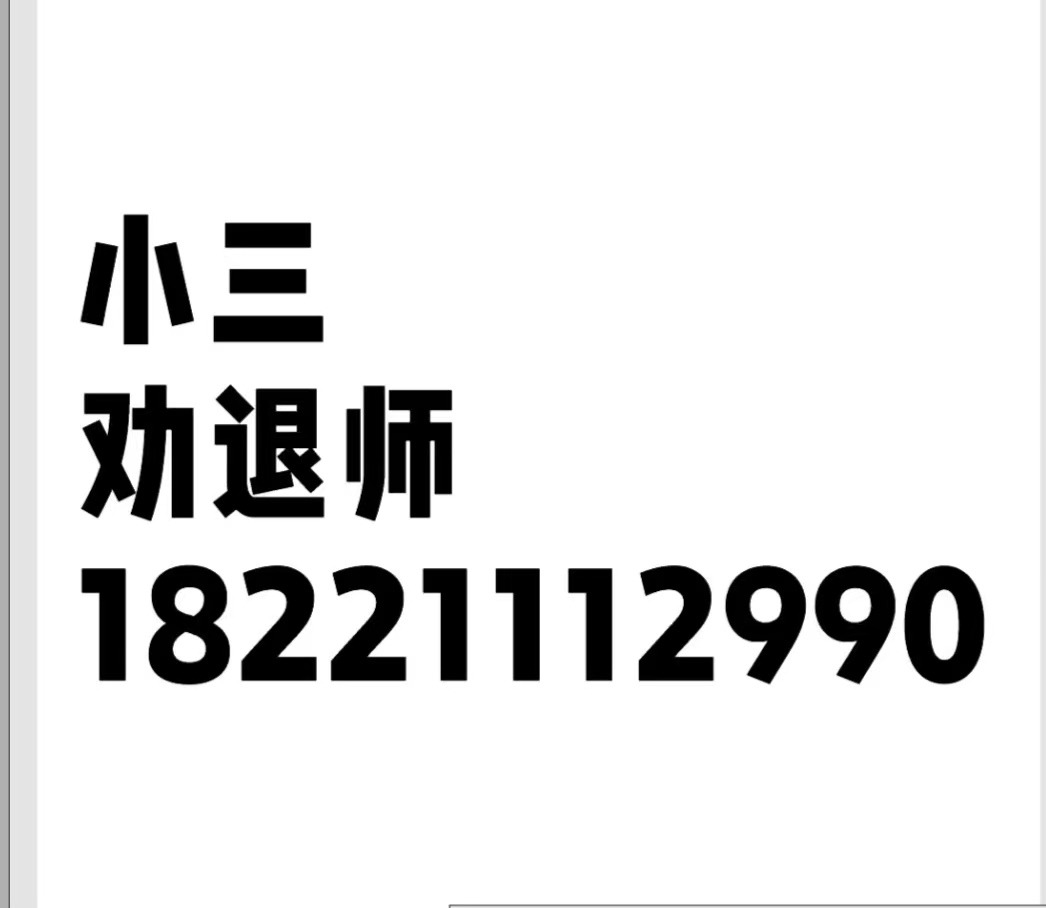 有一家小三劝退师公司，是专门对付小三的公司。老公背叛我又不承